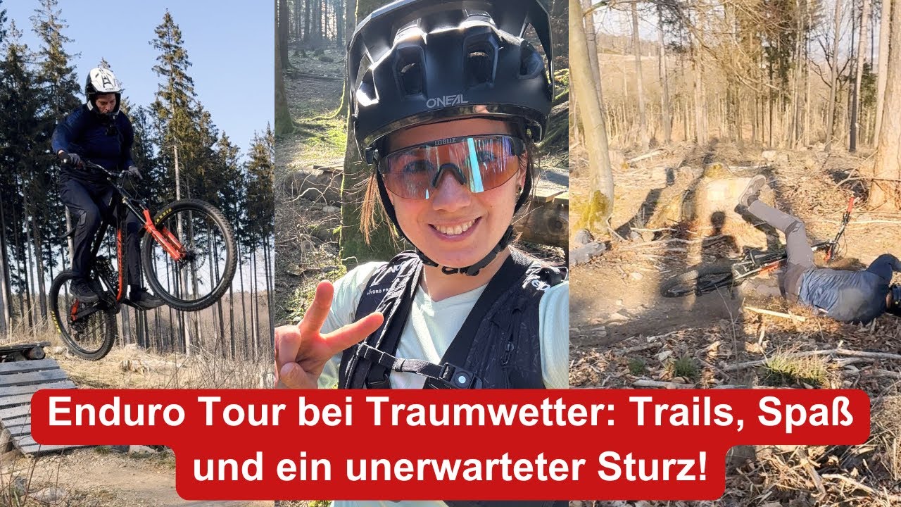 Enduro Tour bei Traumwetter: Trails, Spaß und ein unerwarteter Sturz! | VLOG 54
