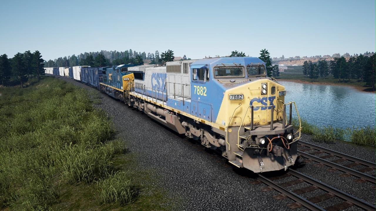 Train Sim World 5 CSX Transportation GE C40-8W Dash 8 MBTA Commuter Boston Worcester Framingham PS5