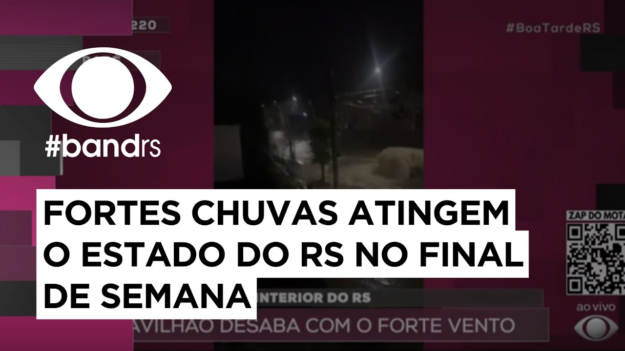 Temporal atinge Rio Grande do Sul: chuva deixa alagamentos e estragos