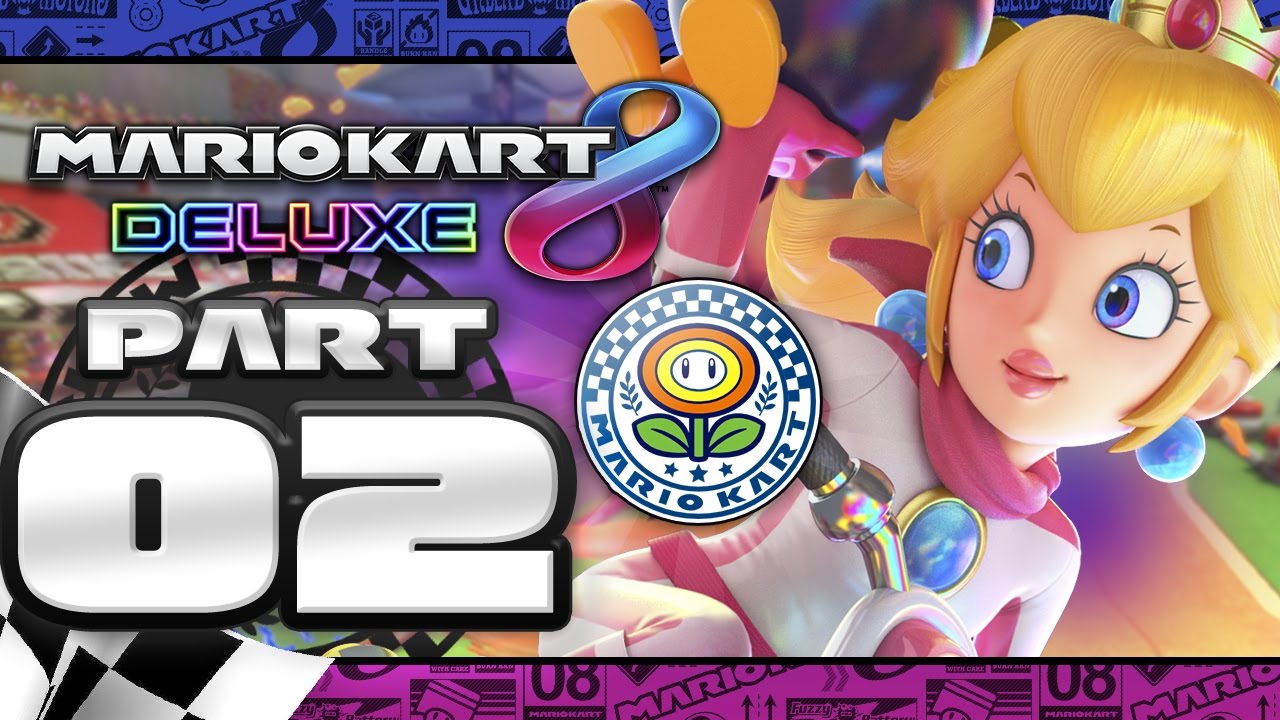 Mario Kart 8 Deluxe: Flower Cup - 200cc w/FACECAM (3 players)