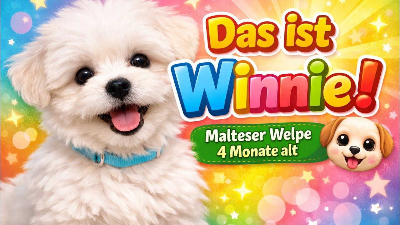 Das ist Winnie 🐶 | Malteser Welpe 4 Monate alt