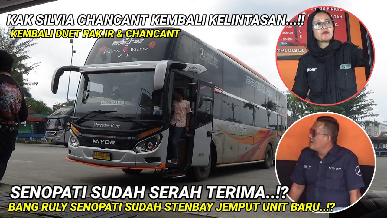 BUS MIYOR SENOPATI GANTI PAWANG❓️DRIVER BUS JEMPUT ARMADA BARU MIYOR SUDAH STENBAY KAH..⁉️
