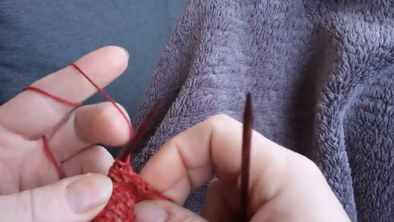 Strickmuster: Zickzack pikeemuster