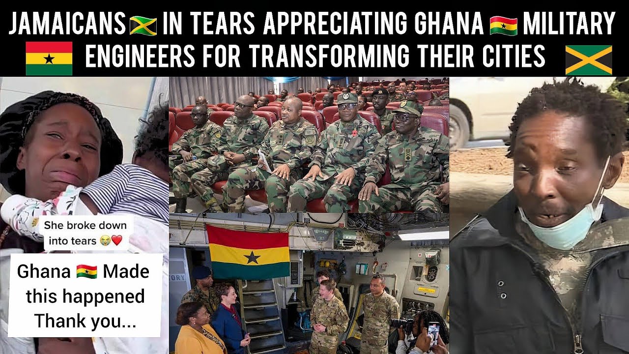 😲 Jamaicans 🇯🇲  In Tears Appreciating Ghana 🇬🇭  Military Engineers For Transforming Their Cities