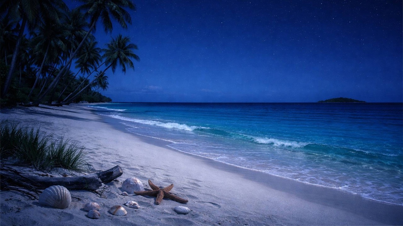 1 Hour Gentle Waves on Shore | Instant Calm