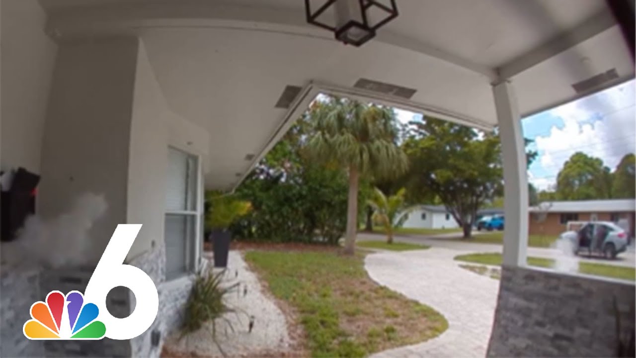Wild video shows gunmen opening fire on house in broad daylight