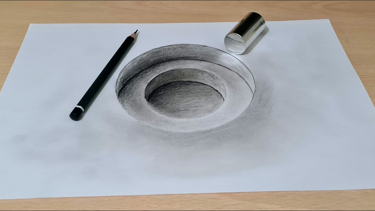 3d drawing easy, 3d drawing on paper, 3 boyutlu &ccedil;izimler