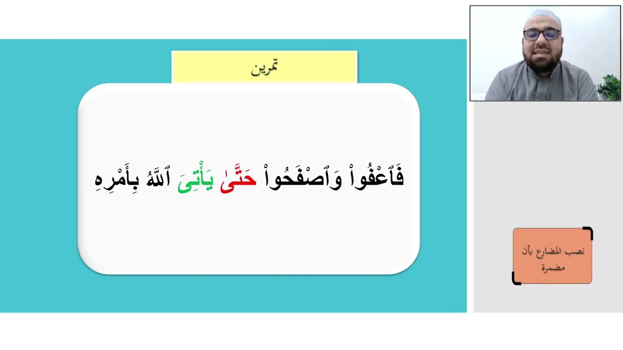 النحو الواضح الدرس السادس والعشرون أن المضمرة بعد (أو) و (حتى)