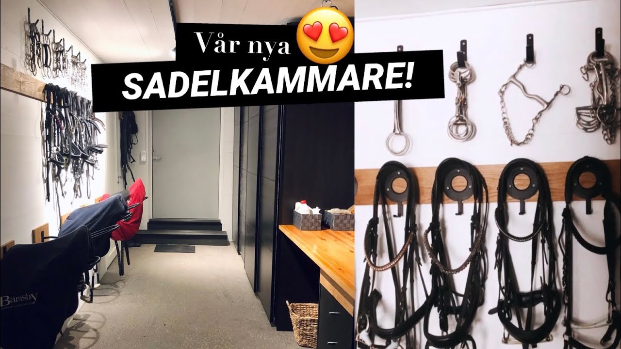&Auml;NTLIGEN v&aring;r nya sadelkammare! 🦄   |   stallvlogg