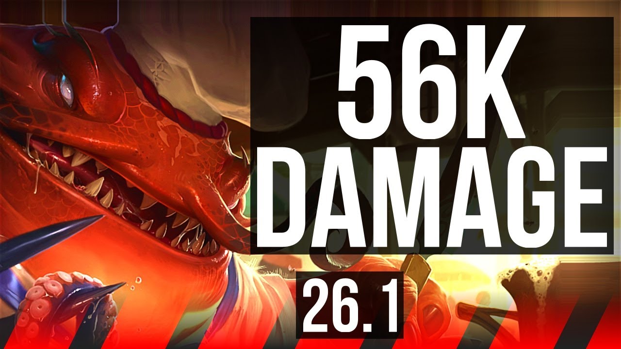 TAHM KENCH vs FIORA (TOP) | 56K damage, Phase Rush | KR Diamond | 26.1