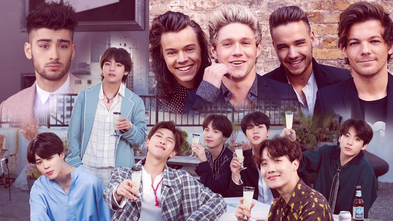 BTS (방탄소년단) and ONE DIRECTION (w/ ZAYN) Interactions -part 1