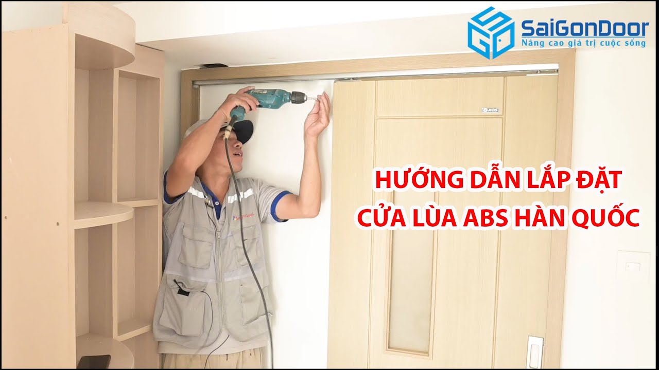 LẮP ĐẶT CỬA LÙA TRƯỢT ABS HÀN QUỐC ĐƠN GIẢN AI CŨNG LÀM ĐƯỢC | SAIGONDOOR