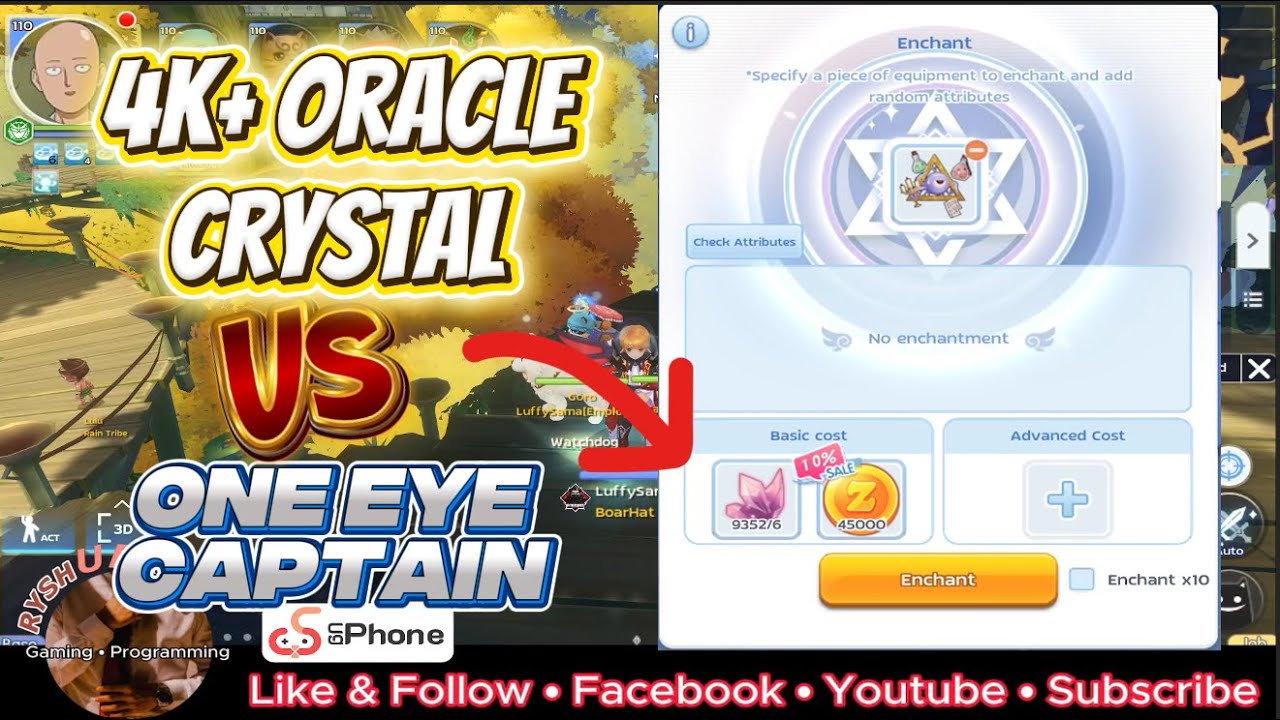 Ragnarok M Classic:  Enchant Ultimate Technique! Burning 4K+ Oracle Crystals for my One Eye Captain!