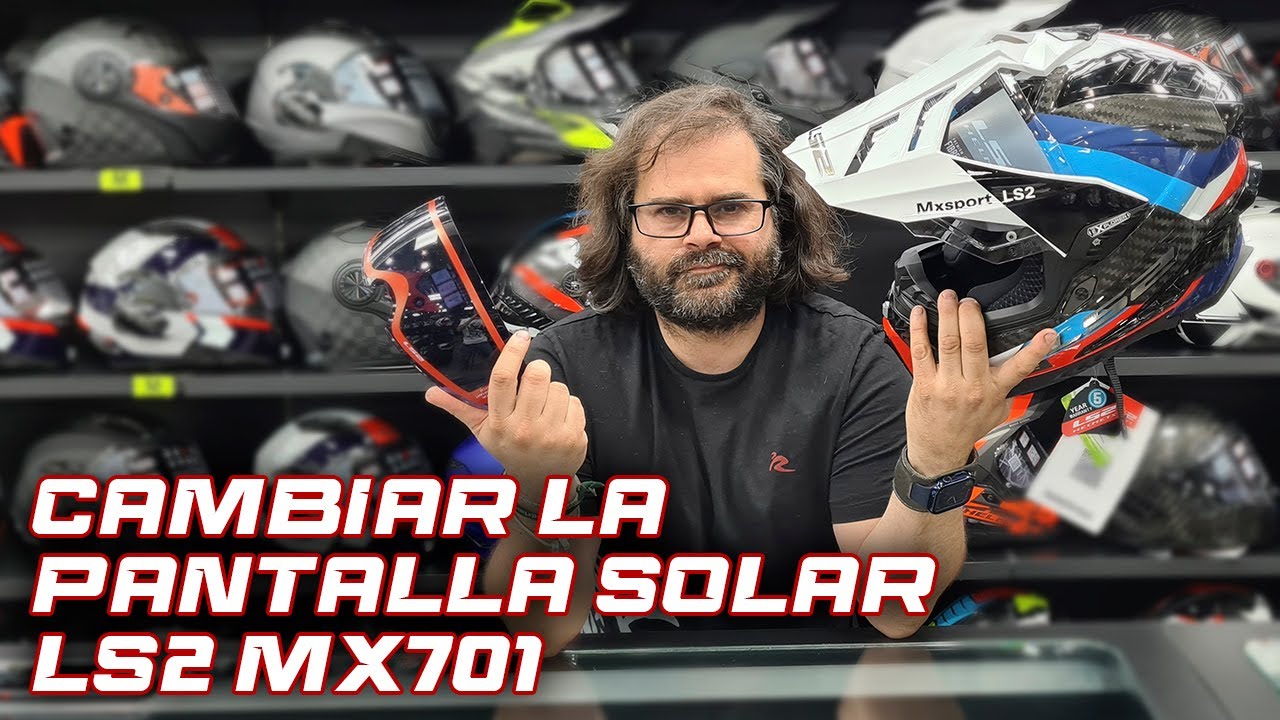 🔧CAMBIO PANTALLA SOLAR LS2 MX701 | MOTOS GARRIDO 🏍