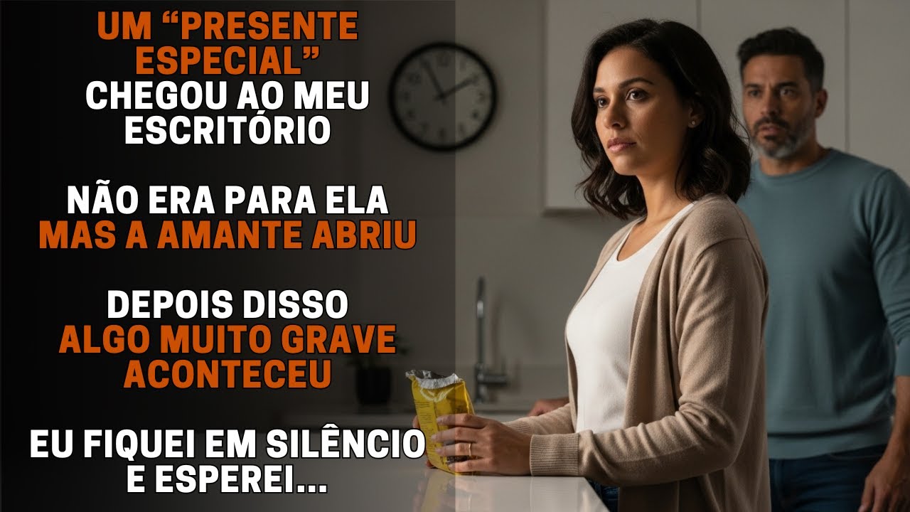 MEU MARIDO ME ENVIOU UM “PRESENTE ESPECIAL” PELA SECRETÁRIA — MAS A AMANTE ABRIU POR ENGANO…