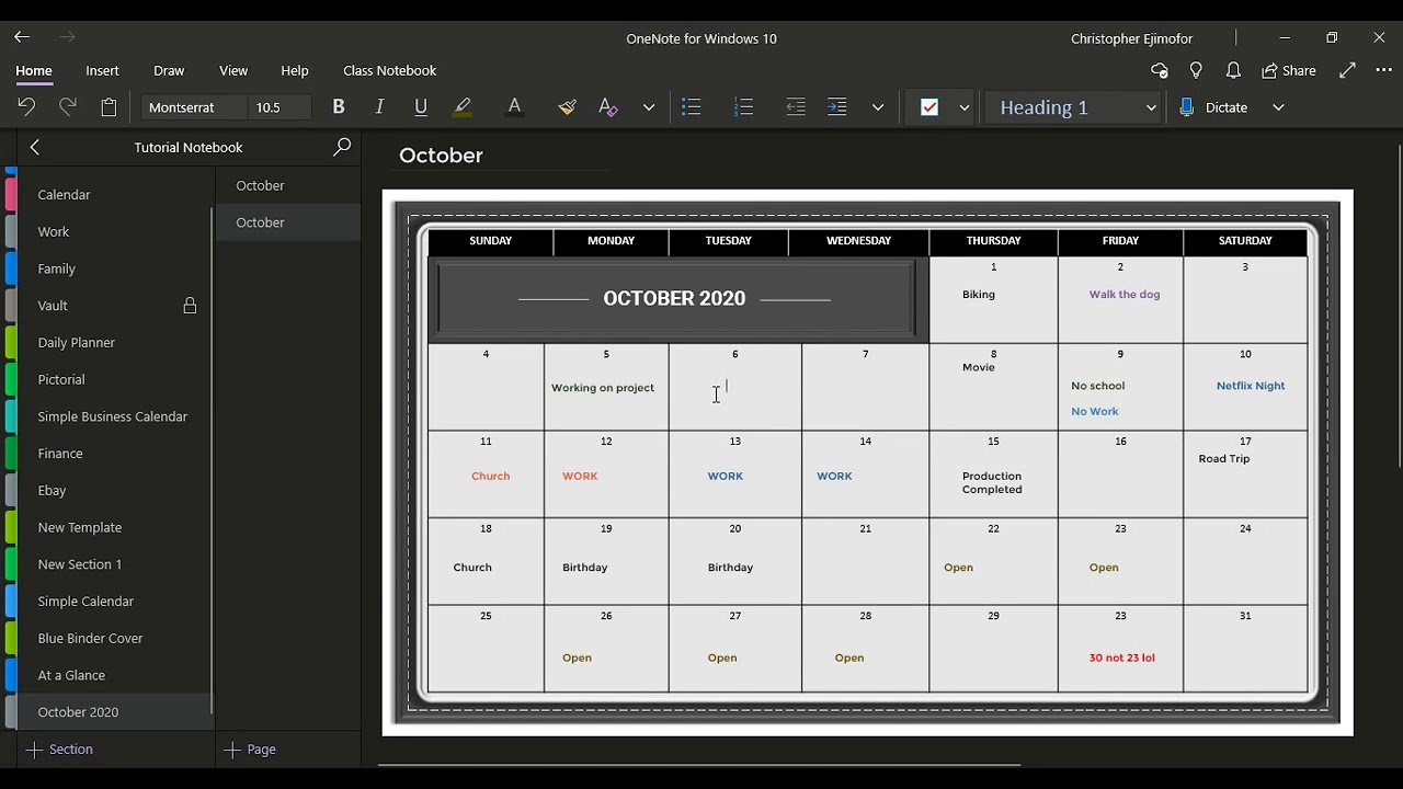 Download This Free October 2020 Calendar Template.