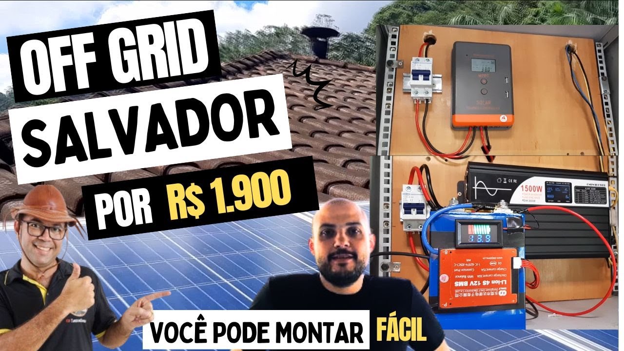Como montar OFF GRID 🌞Solar ☀️ Gastando pouco?