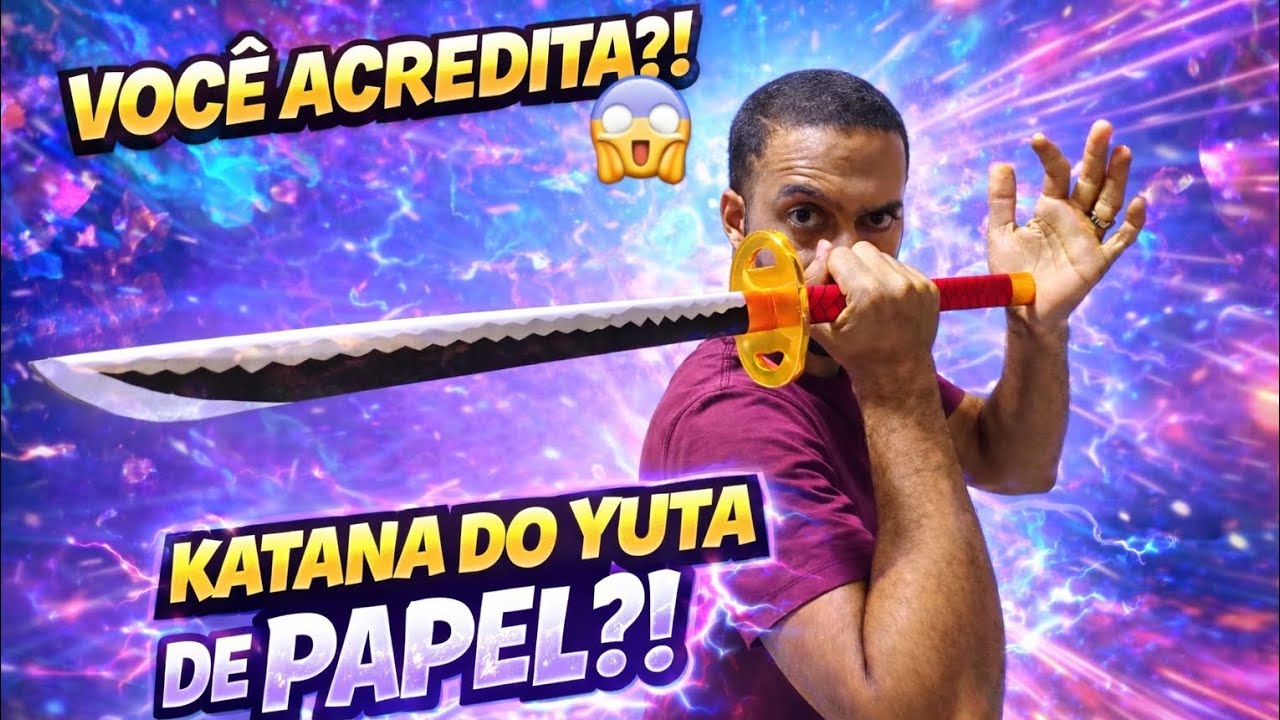 ESSA É A KATANA DO YUTA… E ELA FOI FEITA DE PAPEL 😱⚔️