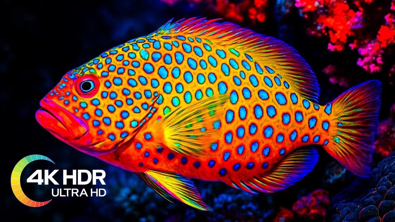 Incredible Underwater World Captured with Relaxing Music in 4K UHD