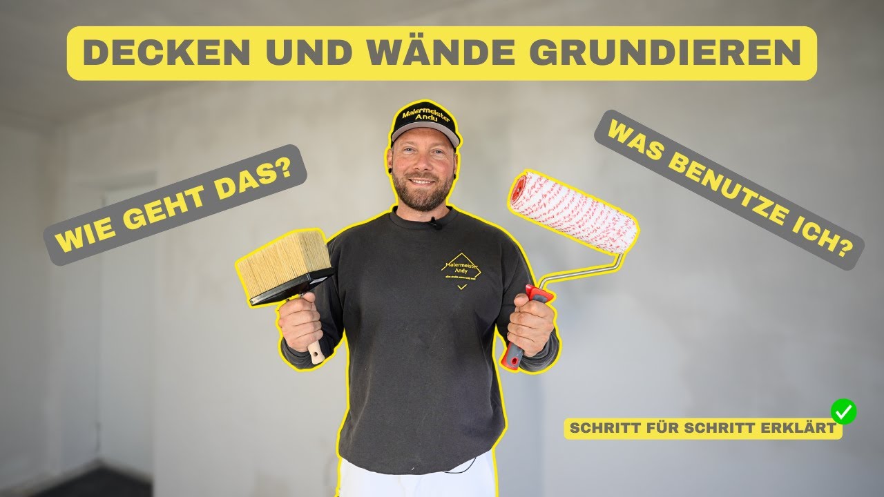 Decken und Wände richtig grundieren – Anleitung & Materialtipps vom Malerprofi