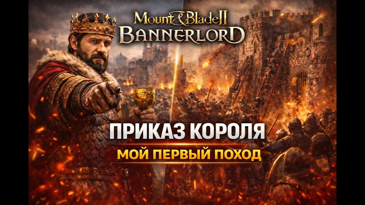 Mount & Blade II: Bannerlord — КОРОЛЬ ДАЛ МНЕ ПРИКАЗ 👑 ПЕРВАЯ ОСАДА