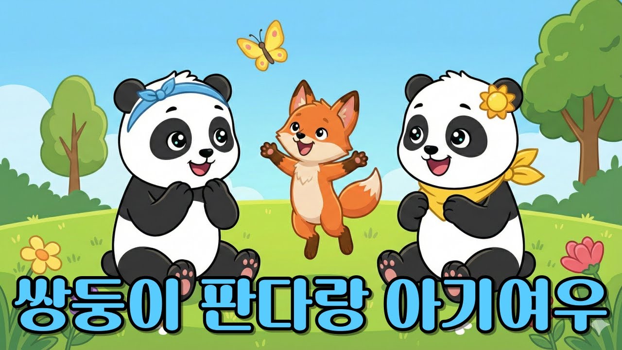 쌍둥이 판다랑 아기여우