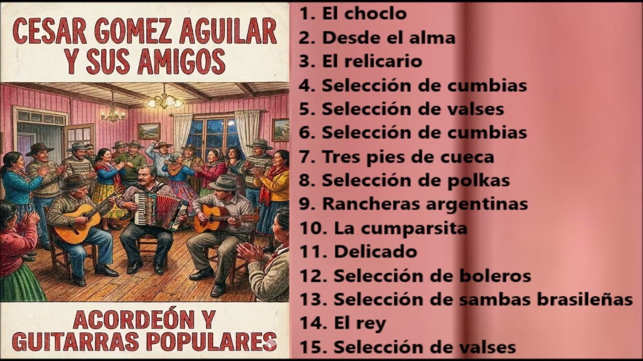 César Gómez Aguilar y sus amigos - Acordeón y guitarras populares