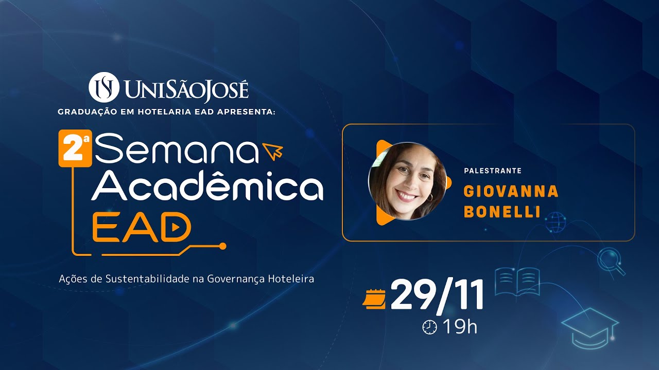 LIVE UNISÃOJOSÉ - Ações de Sustentabilidade na Governança Hoteleira