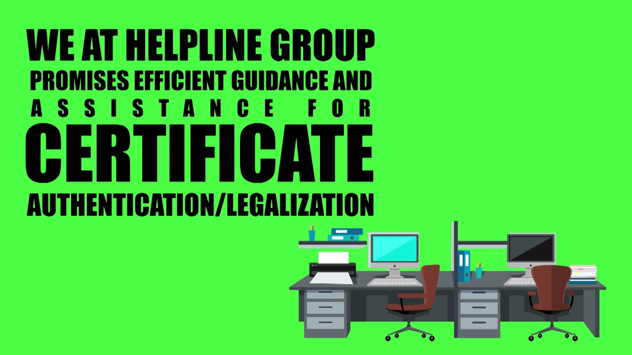 USA Certificate Attestation / Legalization