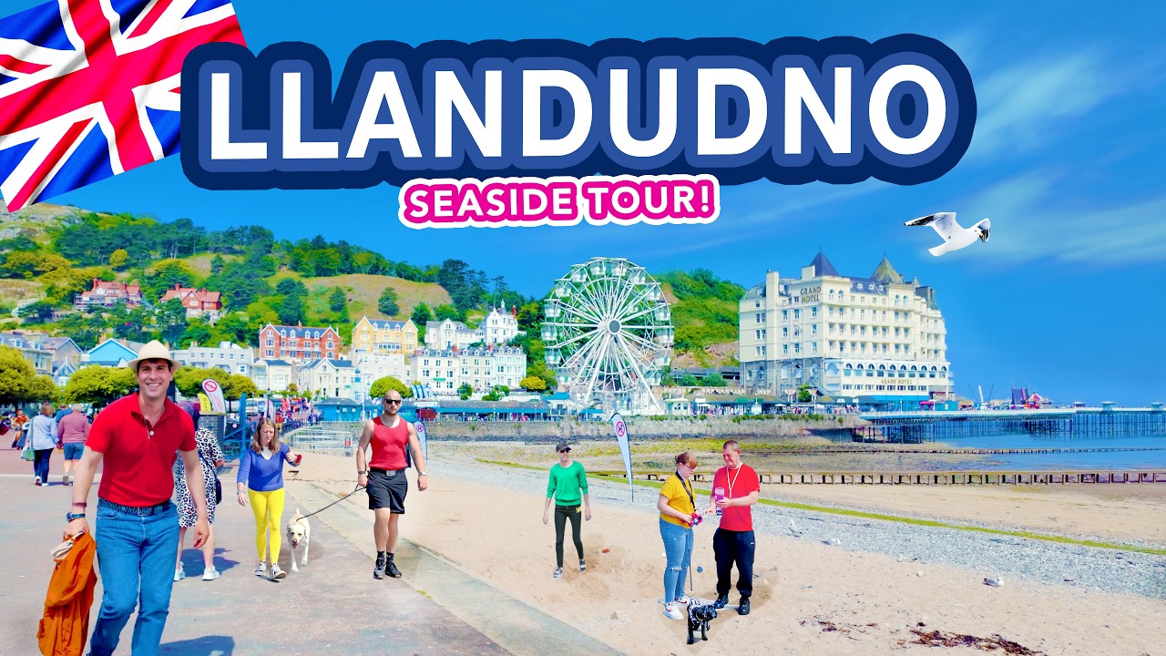 LLANDUDNO WALES | Tour of Llandudno seafront, beach and pier