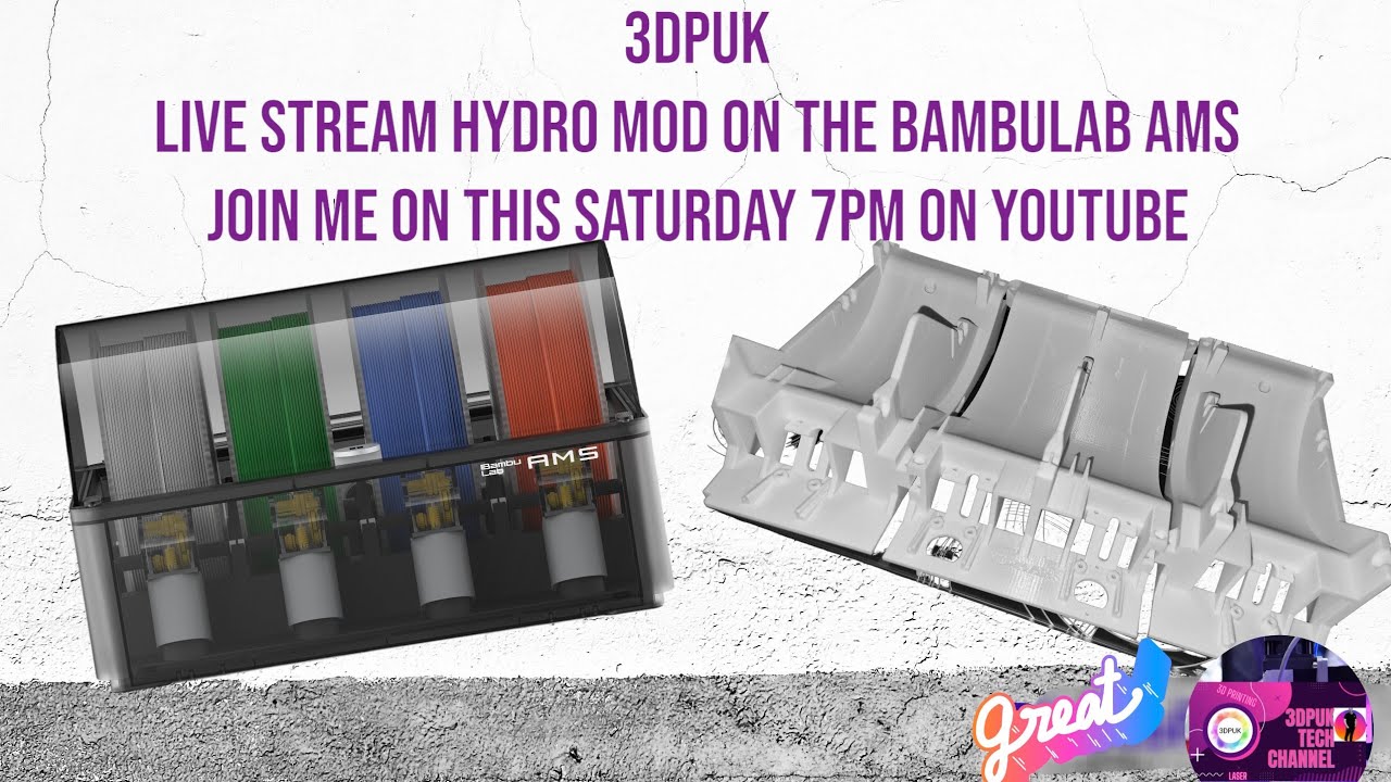 Live Bambu AMS Hydro Mod With 3DPUK