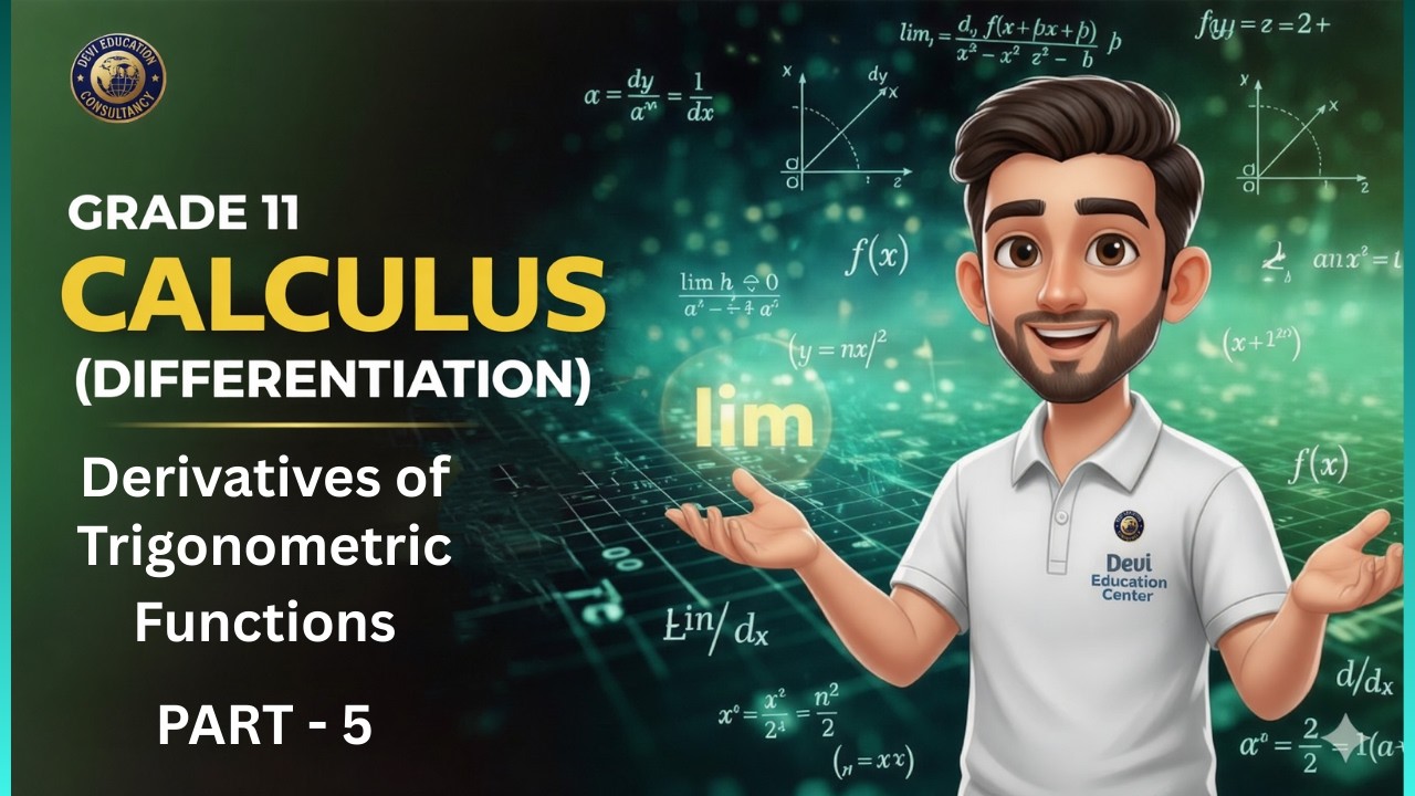 Derivatives of Trigonometric Functions Explained | Grade 11 Calculus | Part 5