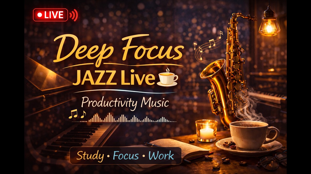 Relax & Study Jazz Radio 📚 Smooth Live