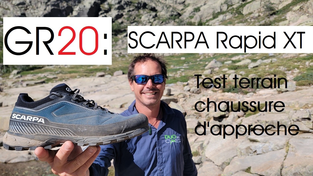 Test terrain chaussure GR20 : Scarpa RAPID XT