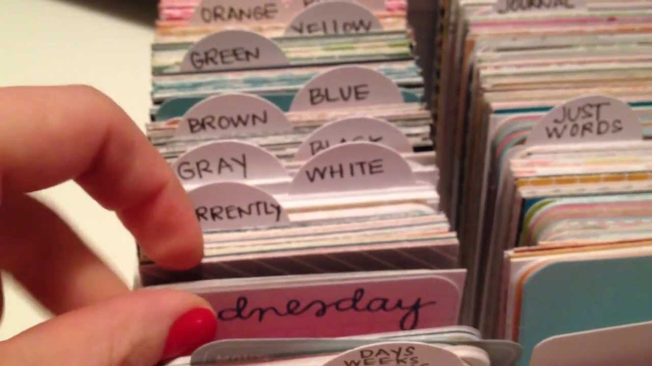 project life organization // 3x4 cards