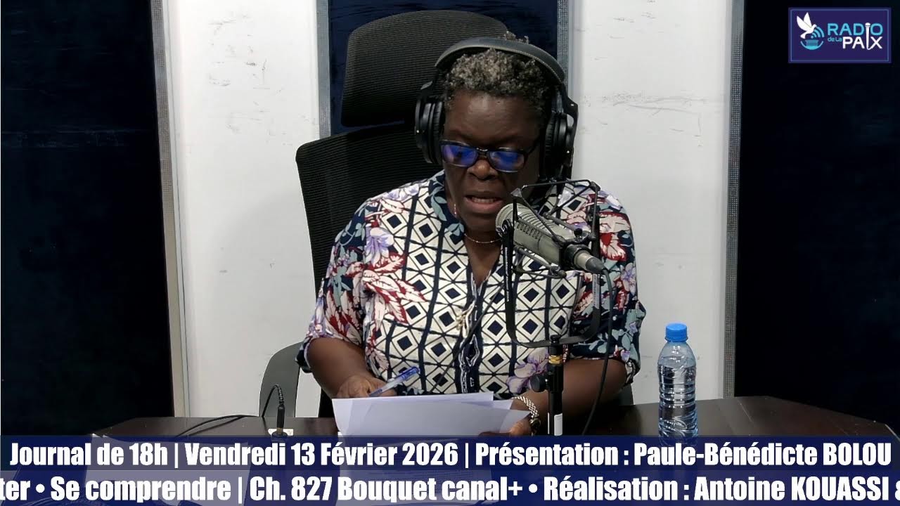 Journal de 18h | Vendredi 13 Février 2026 | Présentation : Paule-Bénédicte BOLOU