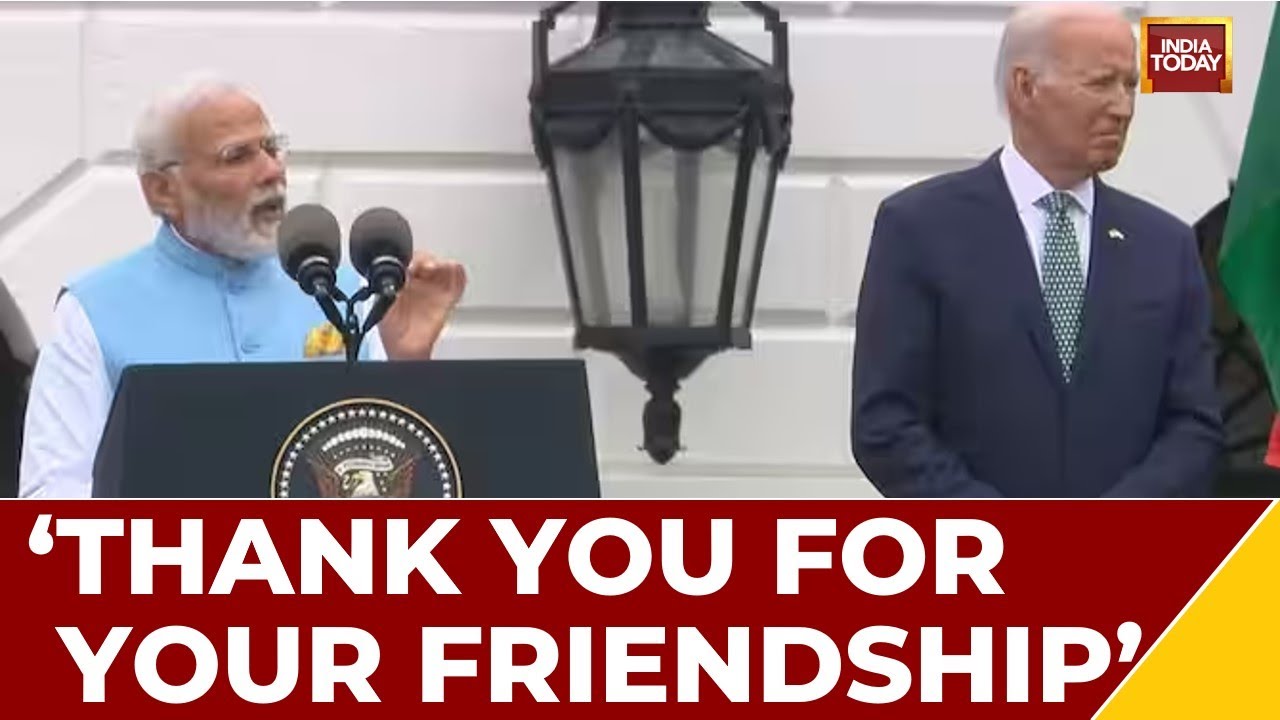 Modi In US | Watch Modi Live From The White House While He Thanked Joe Biden For His Friendship