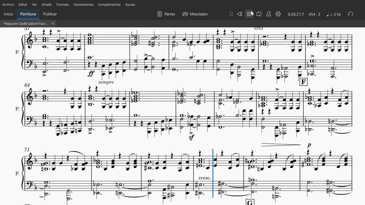 Requiem Op48 Gabriel Faure 6 Libera me Bajo Solo