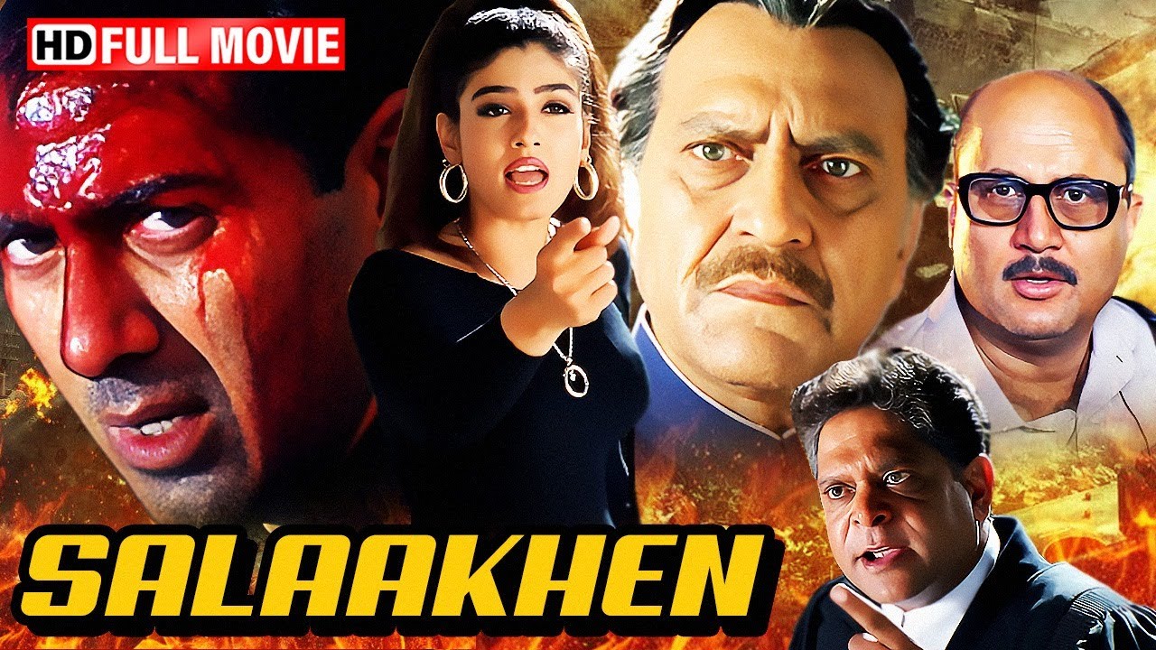 Salaakhen (1998) Full Movie HD | Sunny Deol, Raveena, & Amrish Puri | 90s Bollywood Action Classic