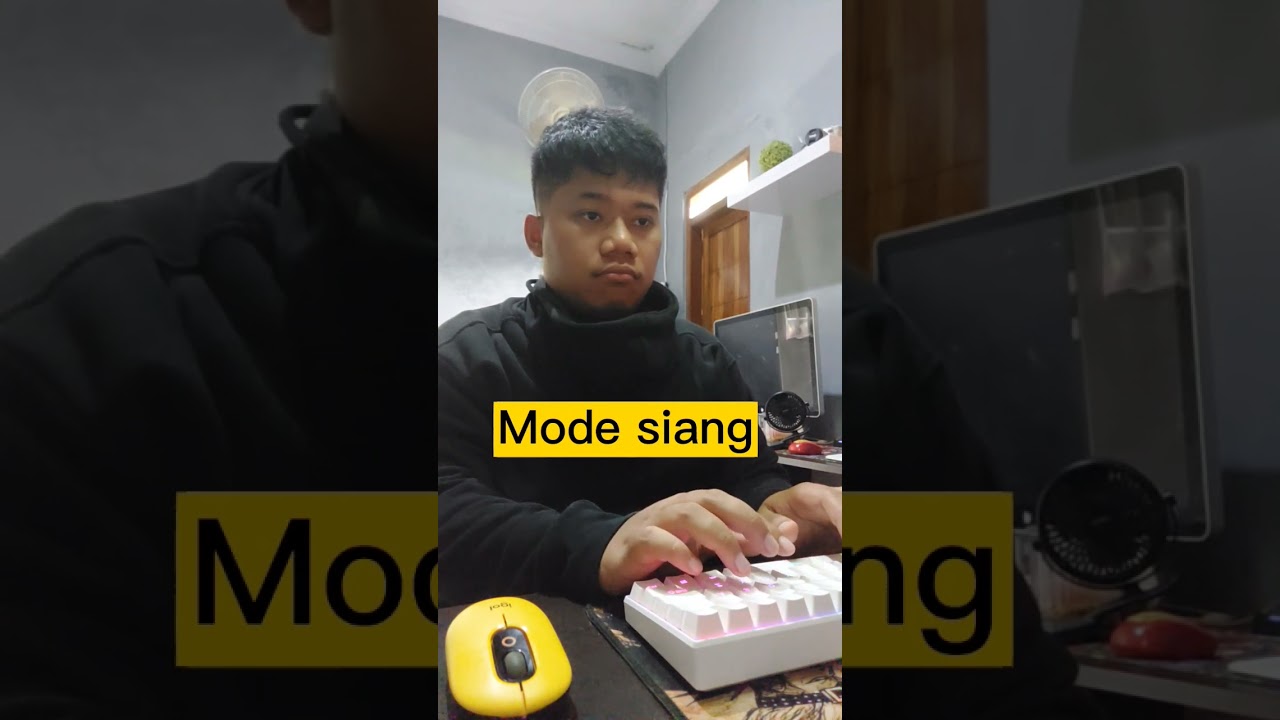 mode malam hari vs siang hari seorang programmer #youtubeshorts #shorts