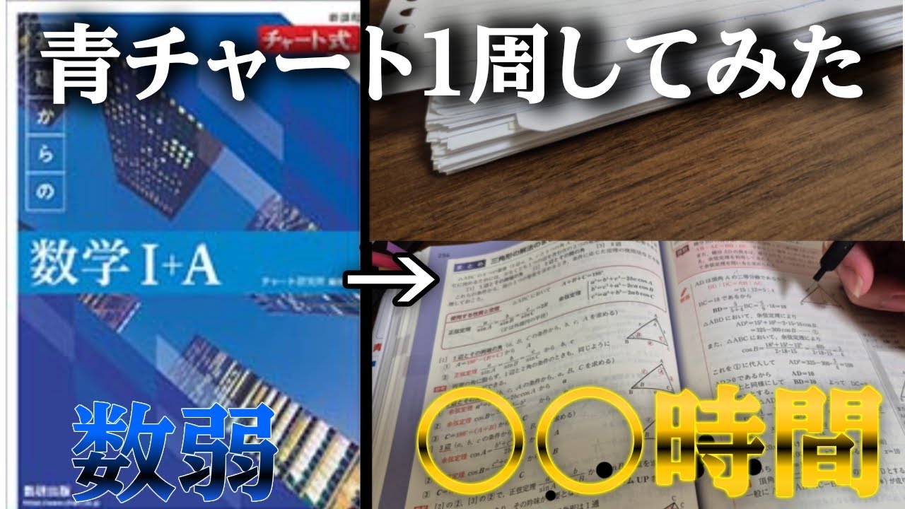 【検証】高1が青チャート一周するのに何時間かかるのか？