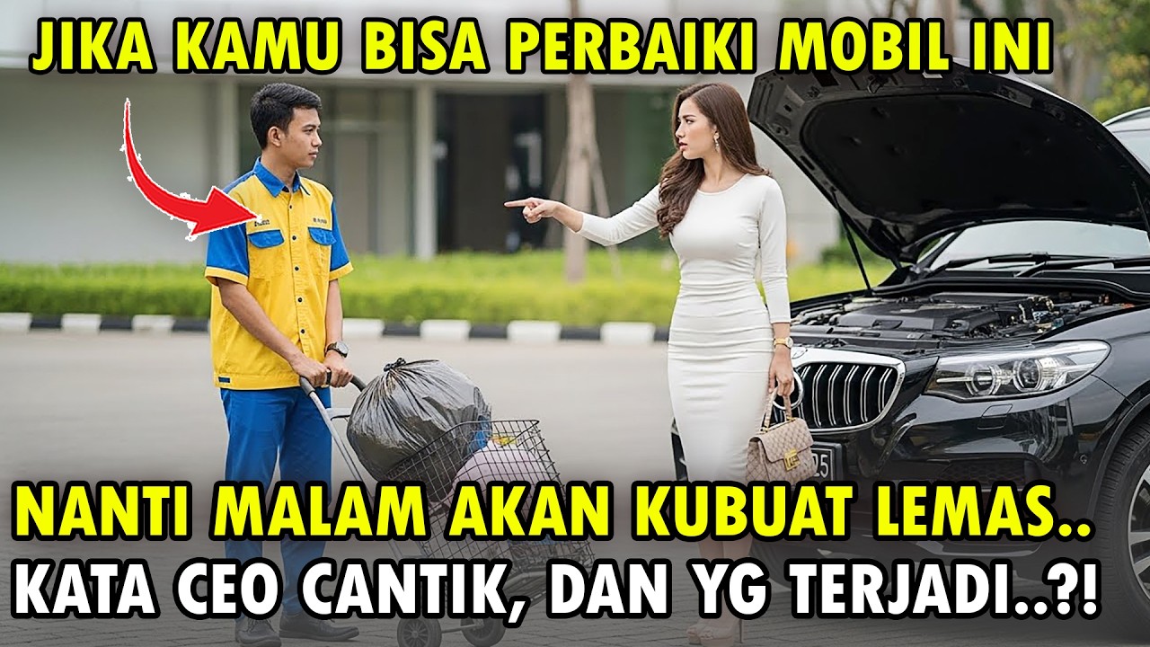 CEO Cantik Menyesal!! Saat Tantang OB Baru Perbaiki Mobil Mogok, Endingnya Bikin Dia Lemas Sendiri