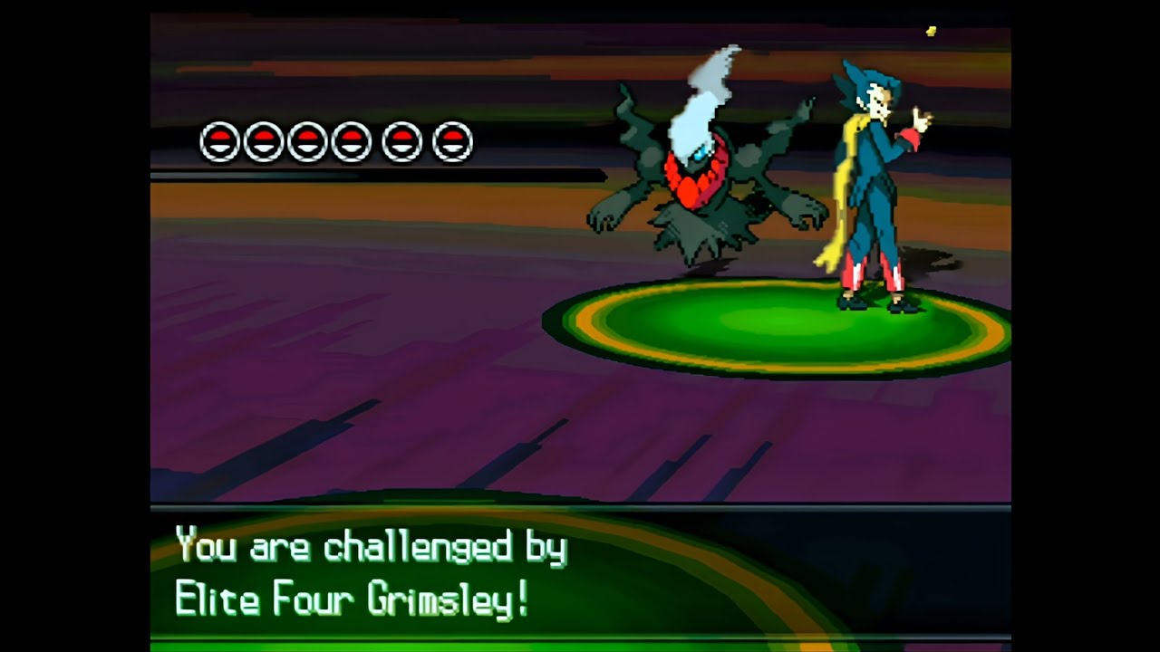 Pokemon Pitch Black 2 - Elite Four Grimsley, Unova League Match 2 (Singles, Hard Mode)
