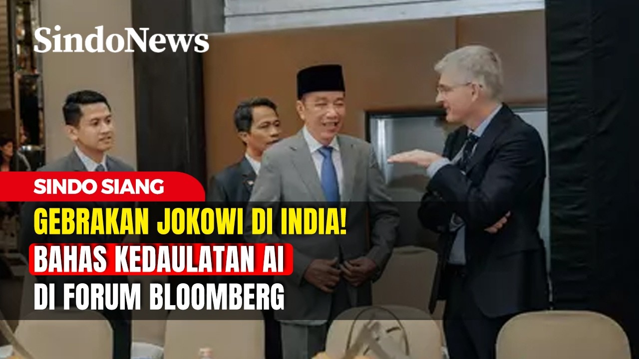 Gebrakan Jokowi di India! Bahas Kedaulatan AI di Forum Bloomberg | Sindo Siang | 22/02