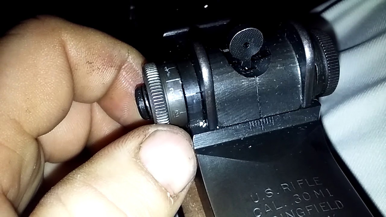 Another Garand sight zero video
