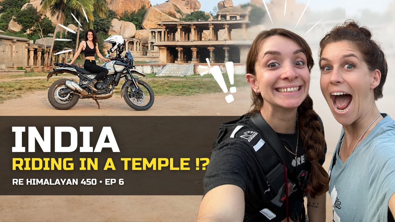 Riding in Hampi temples!? | South INDIA [Ep. 6] - RE himalayan 450 Motorcycle Road Trip