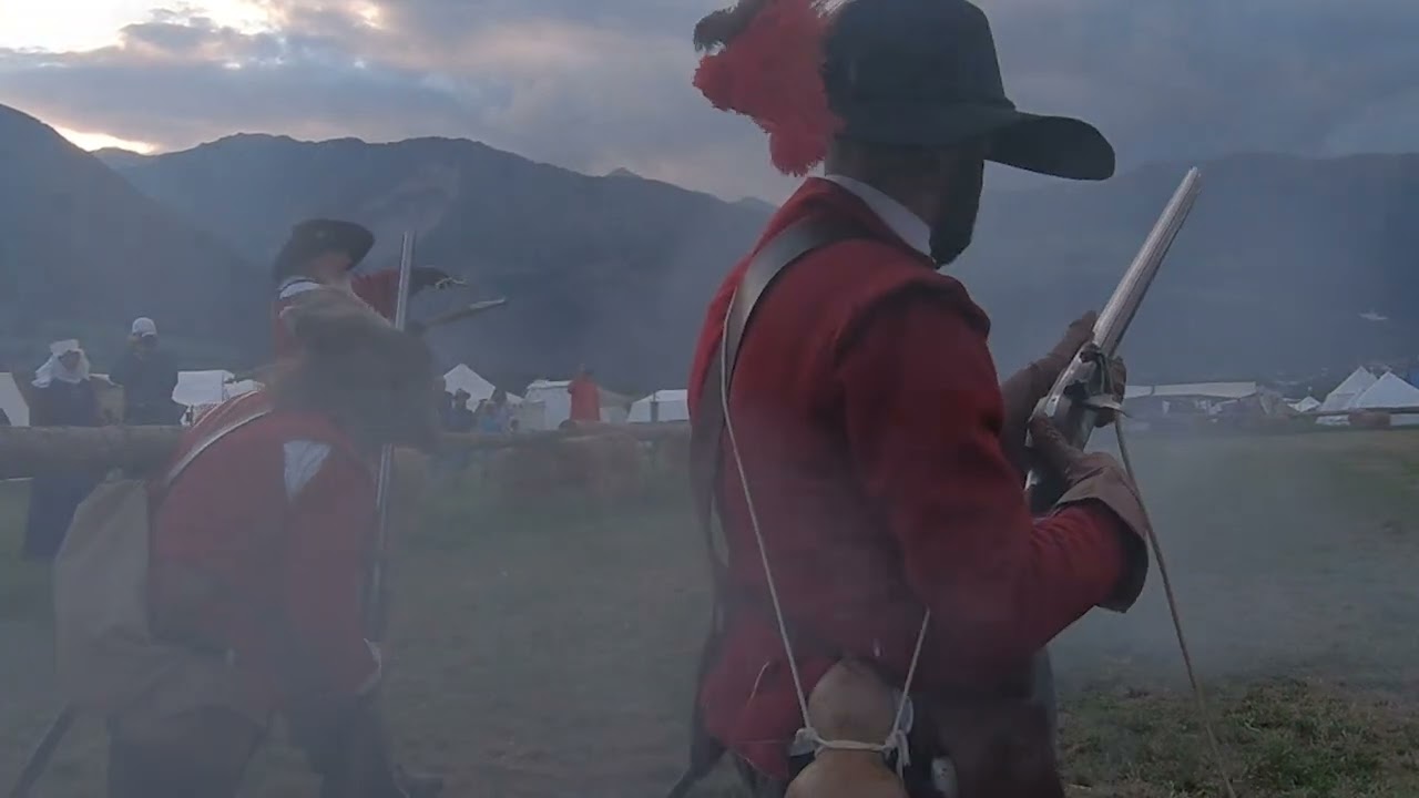 Musketiere schießen   Shooting musketry