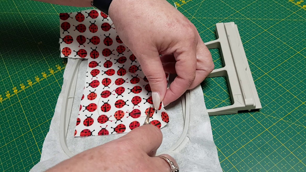 Tutorial Blanko Applikation - wie man richtig mit der Stickmaschine appliziert