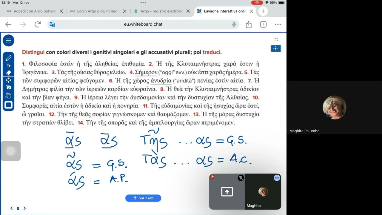 Posizione e traduzione del genitivo in greco