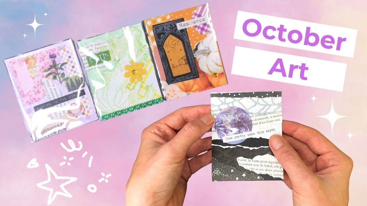 🌘Oct Happy Mail Art | Collage with Me🖼